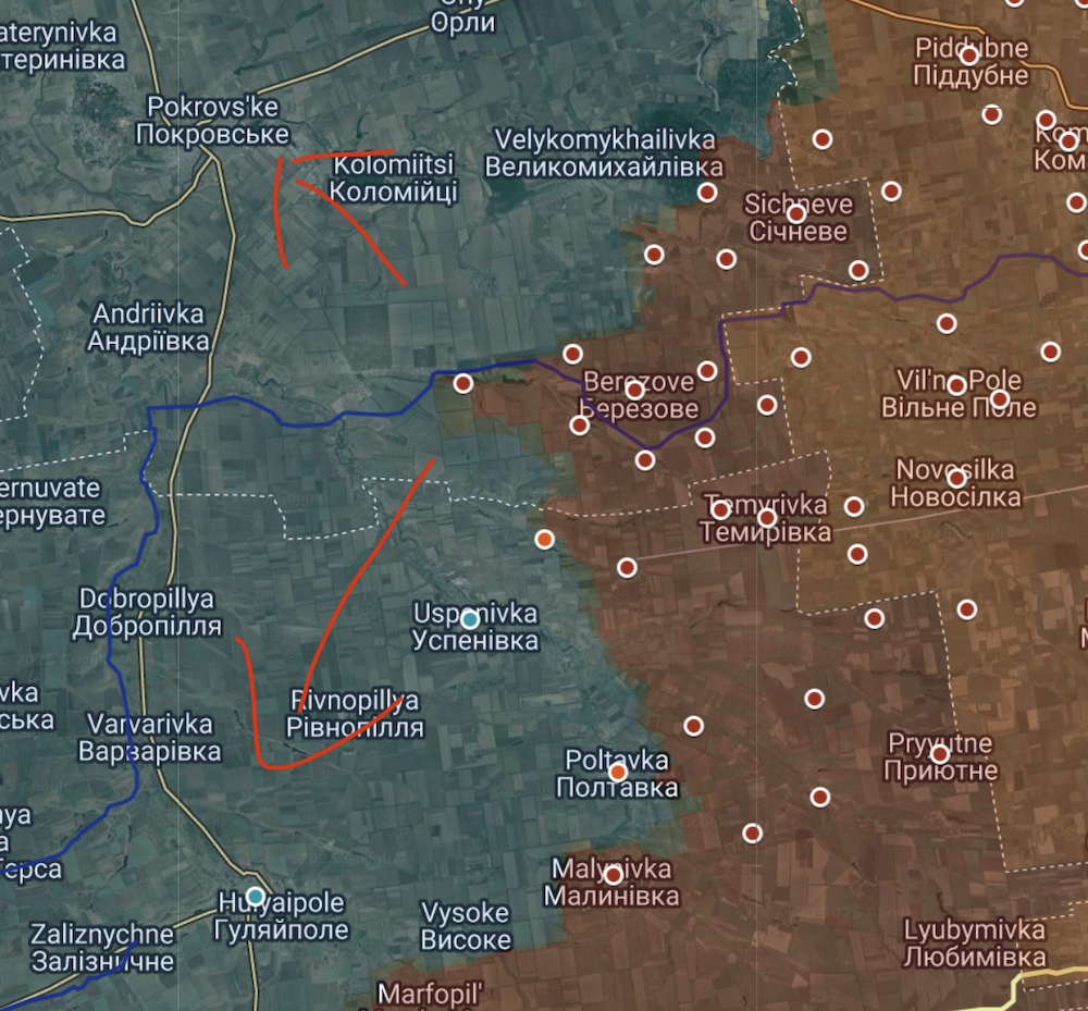 Controlling the village of Verbove gives Russia two new offensive options. Photo: Suriyak/X.